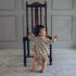 Croissant Sweat Romper - Beige