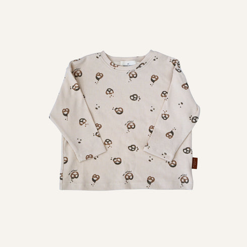 Rib Long Sleeve Tee - Pretzel