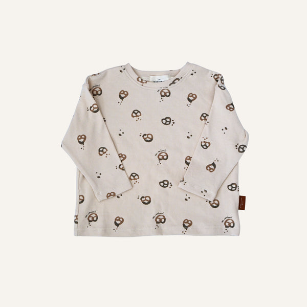 Rib Long Sleeve Tee - Pretzel