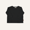 Rib Long Sleeve Tee - Black