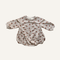 Croissant Sweat Romper - Beige