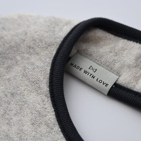 Terry Bib - Light grey