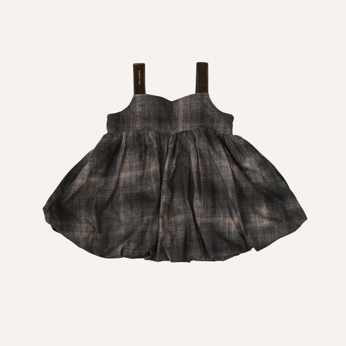 Check Balloon Dress