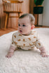 Croissant terry romper - Cream