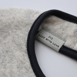 Terry Bib - Light grey